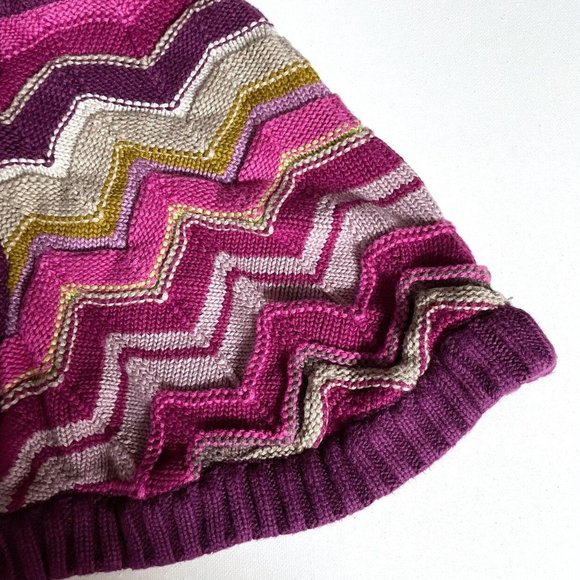 Missoni for Target Girls Chevron Knit Cape Sweater Purple Pink Size XL 4T–5T - Picture 4 of 6